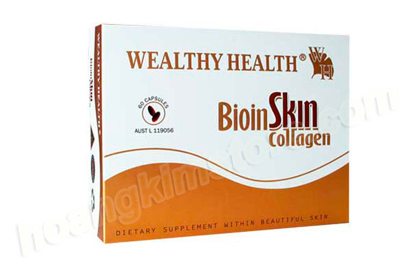 Viên uống đẹp da Bioinskin Collagen 60 viên của Wealthy Health